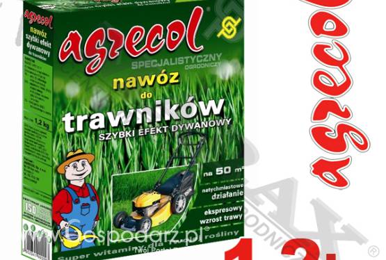 Nawóz do trawników szybki efekt dywanowy AGRECOL 1,2 KG