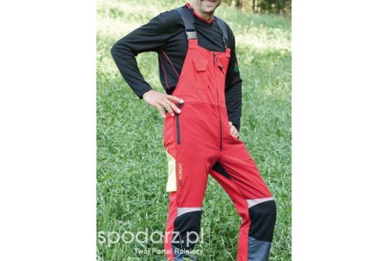 Deep Forest spodnie ogrodniczki z wkładką przeciwcięciową, II Klasa