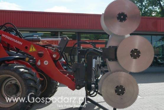 Piła 3-tarczowa na ramieniu, szerokość robocza 175cm