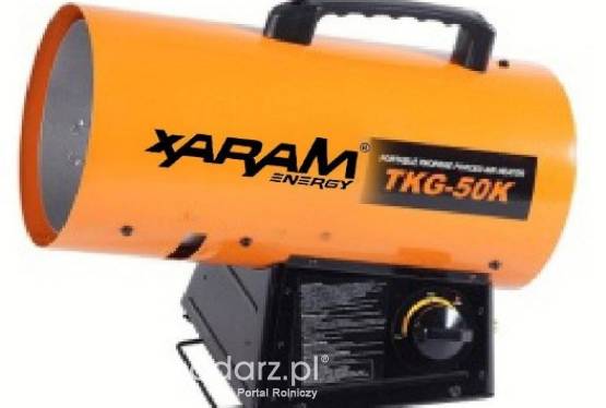 Nagrzewnica gazowa XARAM Energy TGK 50-K o mocy 16 kW z termostatem i zapłonem elektronicznym.