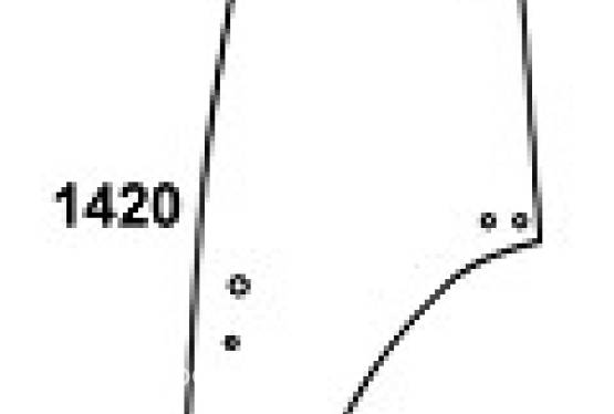 FENDT - szyba drzwiowa L zielona