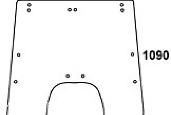 JOHN DEERE szyba przednia przezroczysta do Kabiny MC1 CC2