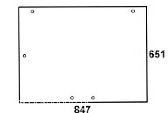CASE / STEYR - szyba tylna brązowa do kabiny: XL