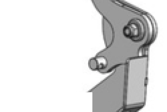 Zaczepy do ciągników, dźwignie systemu odryglowywania Scharmueller