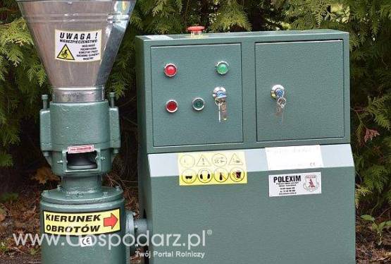 PELLECIARKA : wydajność 75-100 kg/h, silnik 3 kW, matryca 6 mm lub 8mm.
