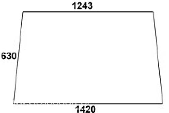 FENDT - szyba tylna przezroczysta