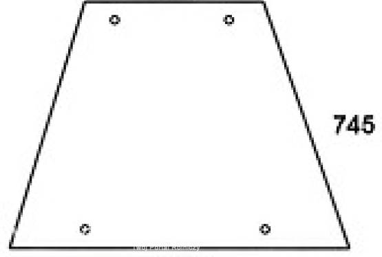 ZETOR - szyba boczna przezroczysta. Seria: UR 1