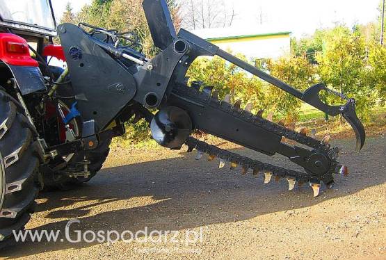 Koparki łańcuchowe napędzane z ciągnika rolniczego + głębokość wykopu 120-160cm