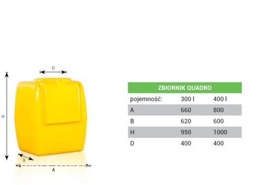 Zbiornik do opryskiwacza Pilmet 400 litrów
