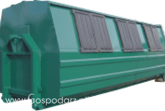 Kontenery zamknięte jednokomorowe - z 6-otworami wrzutowymi typu PT-11 wykonane w systemie hakowym lub linowym