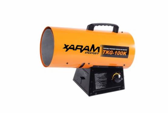 Nagrzewnica gazowa XARAM Energy TGK 100-K  o mocy 36 kW z termostatem i zapłonem elektronicznym.