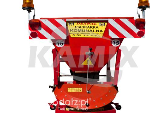 PIASKARKA KOMUNALNA DROGOWA 380 L / 600 KG Z WIBRUJĄCĄ PODŁOGĄ