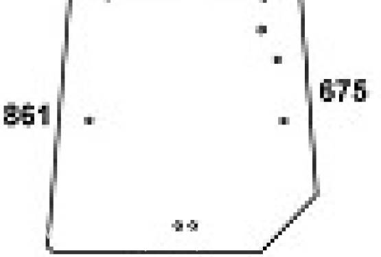 MASSEY FERGUSON - szyba tylna zielona z nadrukiem. Serie MF: 6000 i MF 8000