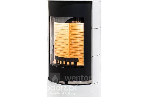 Piecyk na drewno Atika kafel biały – Thorma