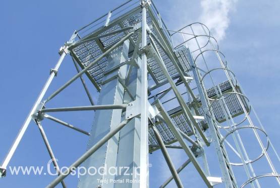 Wieże przenośnika kubełkowego
