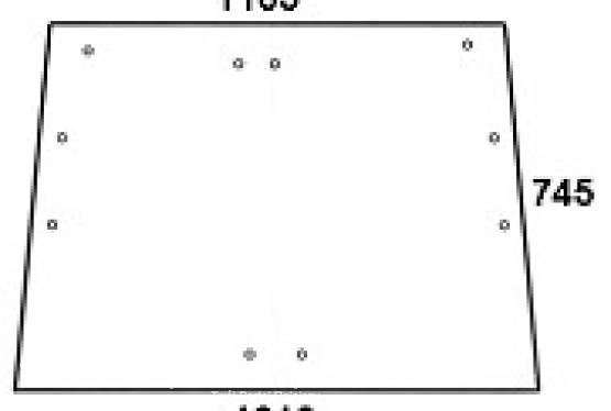 NEW HOLLAND / DEUTZ / STEYR - szyba przednia IV FK 9220