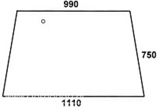 FENDT - szyba przednia przezroczysta Farmer 303, 304, 305, 306, 307, 308, 309, 310, 311, 312