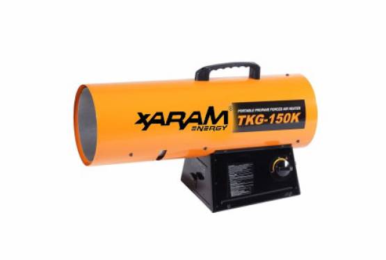 Nagrzewnica gazowa XARAM Energy TGK 150-K  o mocy 44 kW z termostatem i zapłonem elektronicznym.