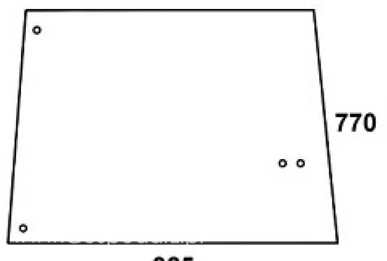 JOHN DEERE szyba boczna zielona do Kabiny SG 2