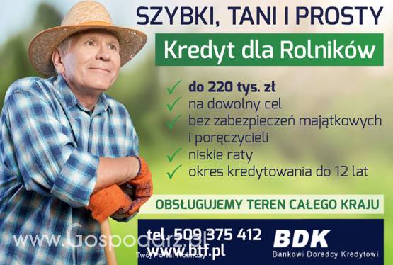 Szybki Kredyt dla Rolników w 1 dzień (Cała Polska)
