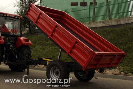 Przyczepa rolnicza T736A, nowa, METAL-FACH, 1,5t, jednoosiowa