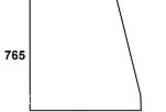 STEYR - szyba drzwiowa górna L przezroczysta