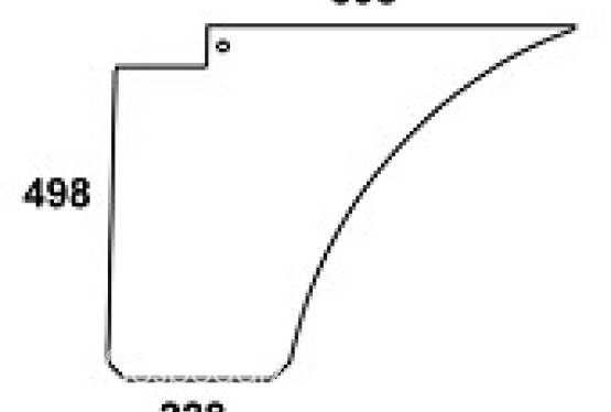STEYR - szyba drzwiowa dolna przezroczysta