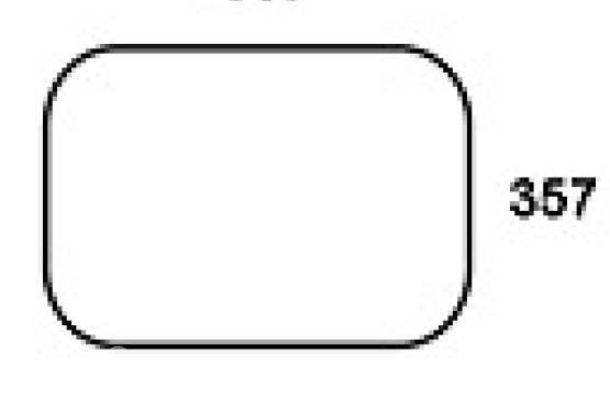 ZETOR - szyba tylna dolna przezroczysta. Seria: UR 1.