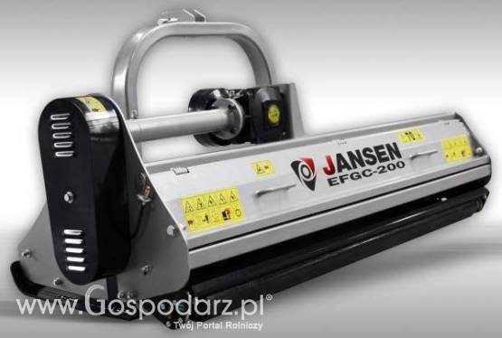 KOSIARKA  BIJAKOWA Z UNOSZONĄ POKRYWĄ: szerokość robocza 200cm. Uzbrojenie : bijak łopatka 800g