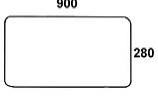 DEUTZ - szyba tylna dolna przezroczysta