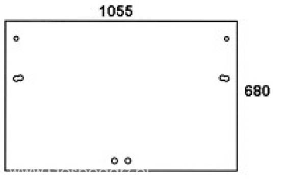 STEYR - szyba tylna przezroczysta SK II