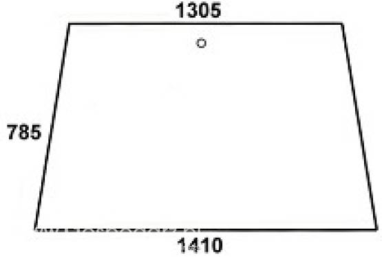 FENDT - szyba przednia / tylna przezroczysta