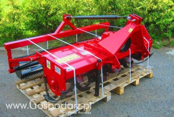 GLEBOGRYZARKA CIĘŻKA O WZMOCNIONEJ KONSTRUKCJI. SZEROKOŚĆ ROBOCZA 165 CM. W ZESTAWIE  ODKAMIENIACZ I MASYWNY WAŁ STRUNOWY