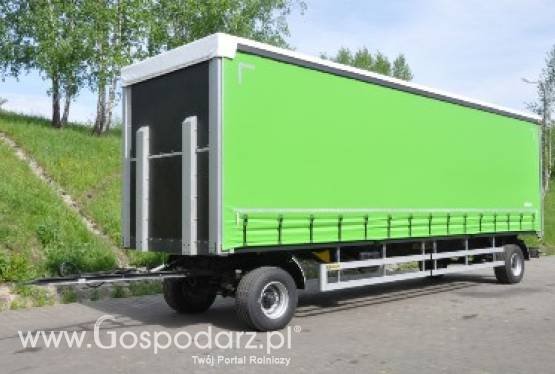 Przeczepa rolnicza ZASŁAW D-744-16 zabudowa firankowa