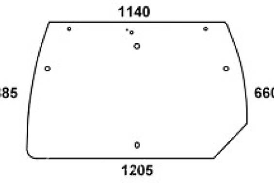 DEUTZ - szyba tylna MK2