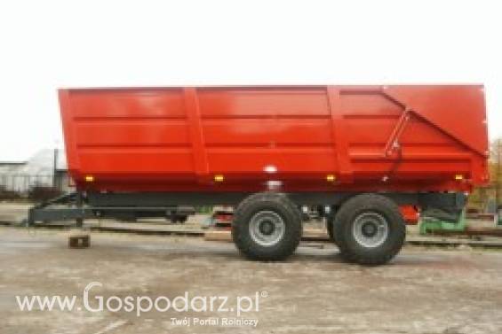 SPC19 (19 t) Przyczepa skorupowa tandem, hydrauliczne otwieranie klapy tylnej.