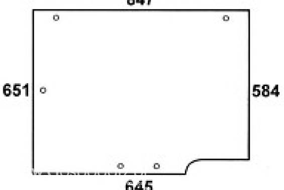 CASE / STEYR - szyba tylna brązowa do kabiny: XL
