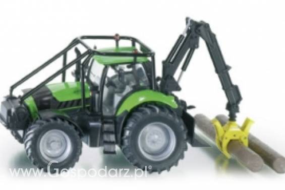 Ciągnik leśny Deutz Agrotron X720 z HDS-em i wciągarką linową 1:32  (zabawka, model)