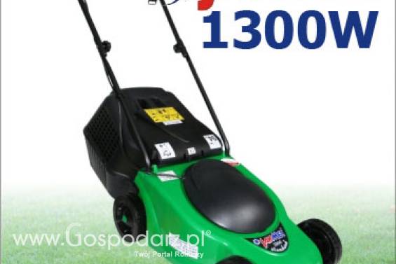 Kosiarka elektryczna JAKMET 1300 CLASSIC moc 1.3kW, szer. cięcia: 39,0cm, z koszem