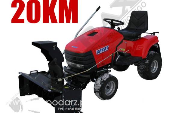 Traktorek KARSIT Turbocut 20/102H moc 20.0KM, szer. robocza: 102.0cm, przekładnia hydrostatyczna + frez śnieźny