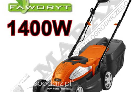 Kosiarka elektryczna Faworyt LM C3403moc 1400W, szer. cięcia: 34,0cm, z koszem