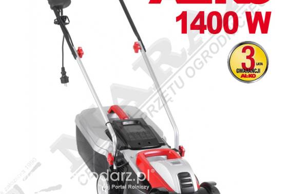 Kosiarka elektryczna ALKO Classic 3.82 SE Silver moc 1,4kW, szer. cięcia: 38,0cm, z koszem