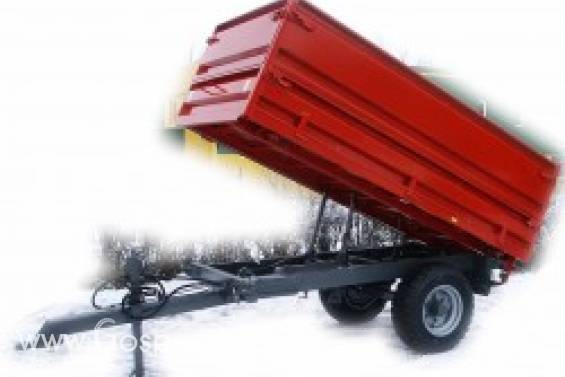 SPA3 (3 t) Przyczepa burtowa tandem, możliwość demotażu wszystkich burt