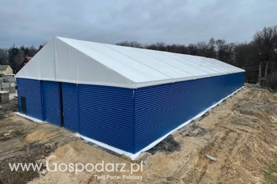 NOWA Hala rolnicza Magazyn rolniczy, hala namiotowa na maszyny rolnicze 17X50X4,5