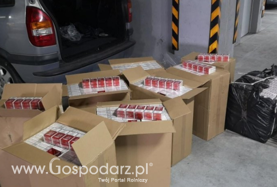 Policjanci zabezpieczyli 200 tys. sztuk papierosów i blisko 10 kilogramów krajanki tytoniowej