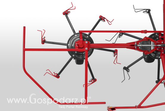 Palce hakowe w przetrząsaczu SIP Spider 455|4