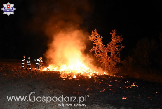 Podpalił 140 bel słomy