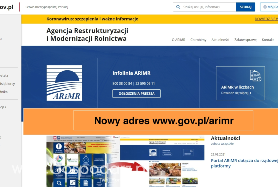 Od 1 września Agencja Restrukturyzacji i Modernizacji Rolnictwa pod nowym adresem