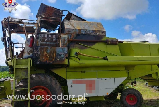 Podpalił kombajn i ciągnik, bo był zły na rodzinę