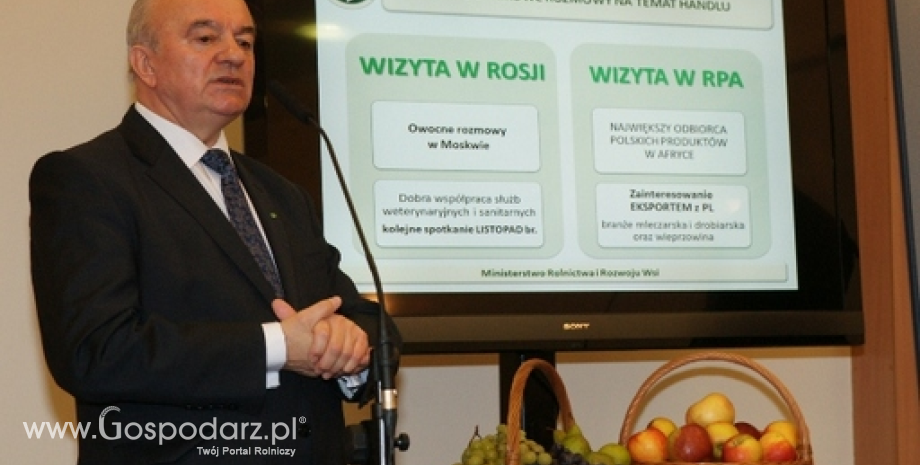 Minister Kalemba o handlu zagranicznym artykułami rolno-spożywczymi oraz rozmowach w Rosji i Afryce